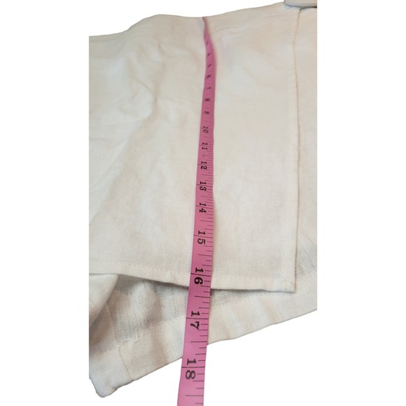 Calligraphie White Linen Skort Size XL Pockets - Picture 9 of 11